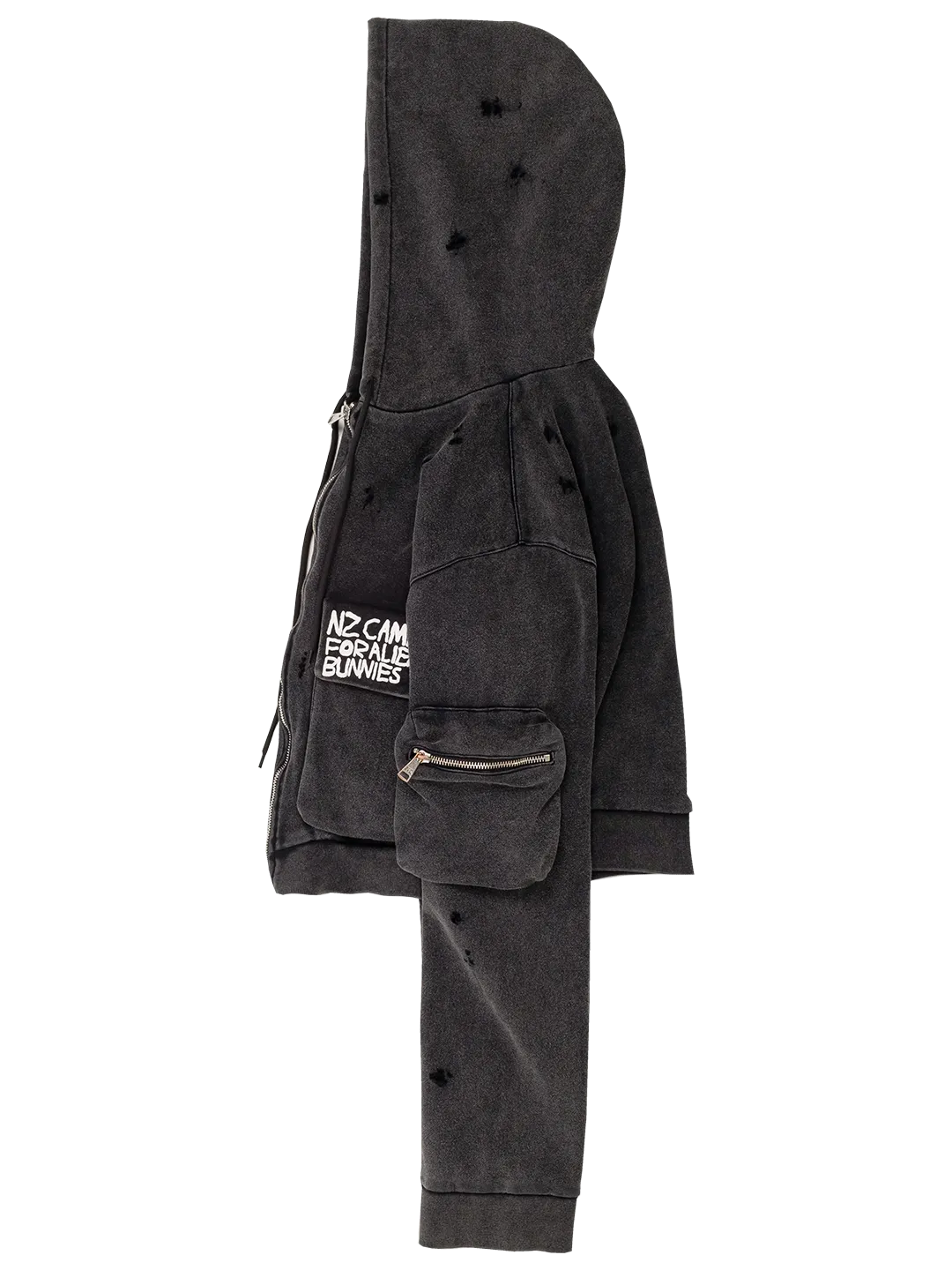 Camping Cropped Cargo Hoodie