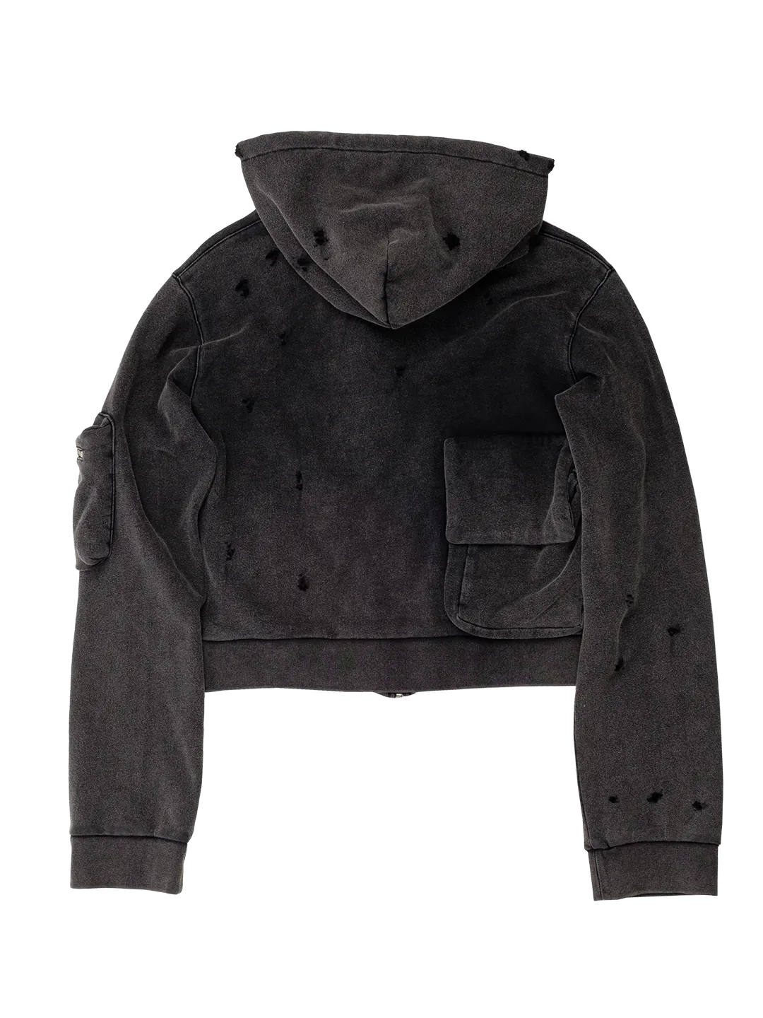 Camping Cropped Cargo Hoodie