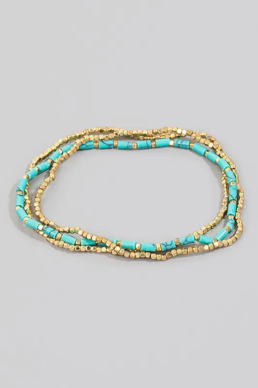 Carlita Beaded Bracelet Set (2 Colors!)