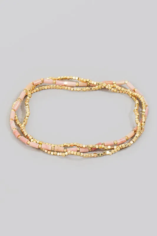 Carlita Beaded Bracelet Set (2 Colors!)