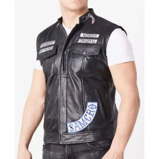 Charlie Hunnam SOA Leather Vest
