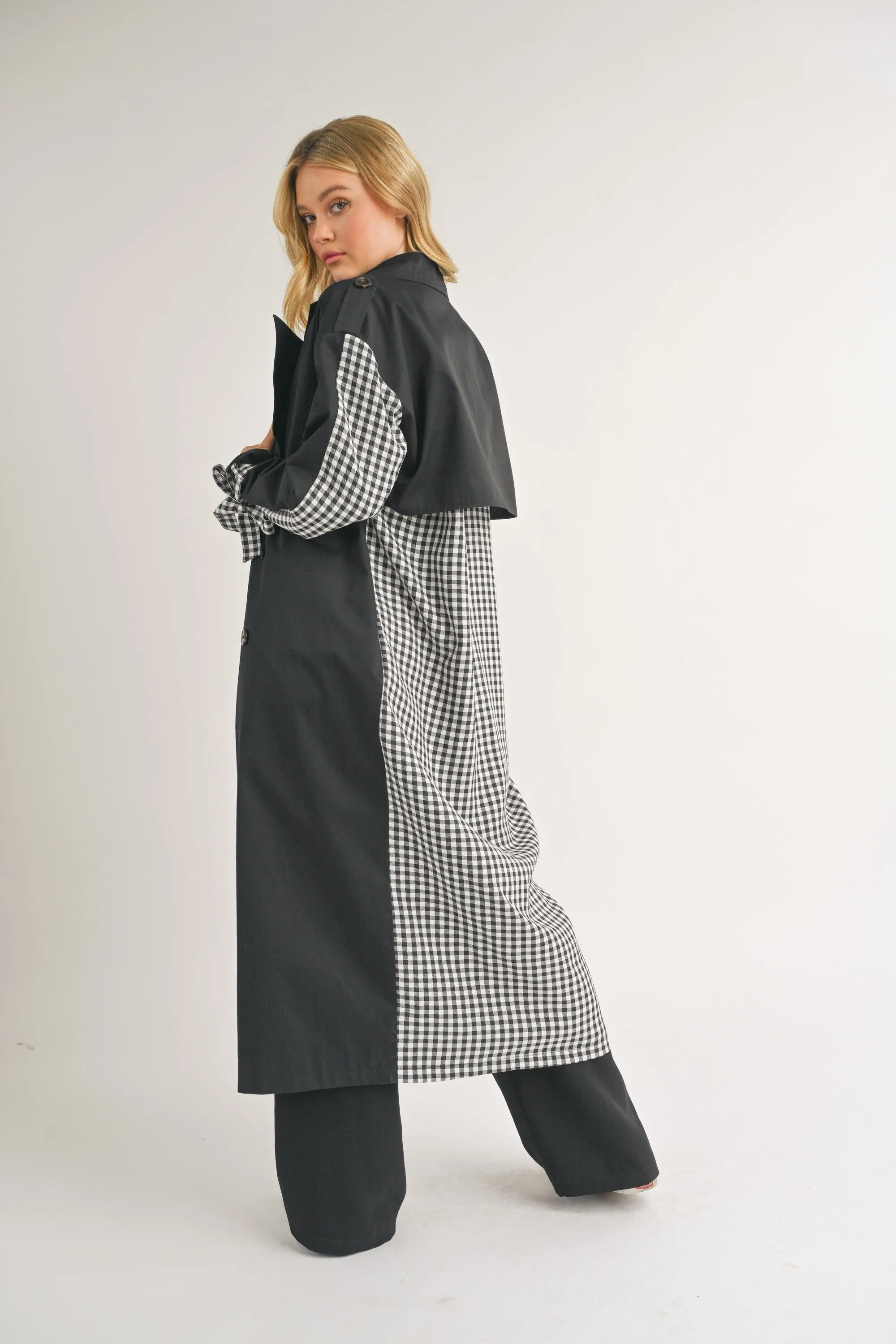 CHECKERED OVERSIZED JACKET