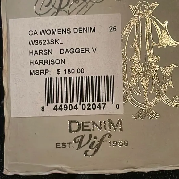 Christian Audigier Harrison Dagger Denim Jeans Size 26