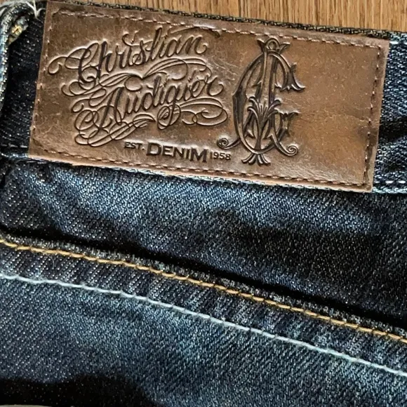 Christian Audigier Harrison Dagger Denim Jeans Size 26