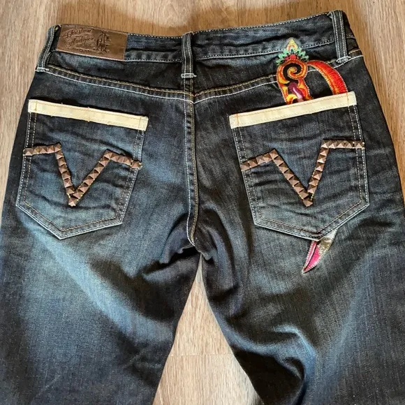 Christian Audigier Harrison Dagger Denim Jeans Size 26