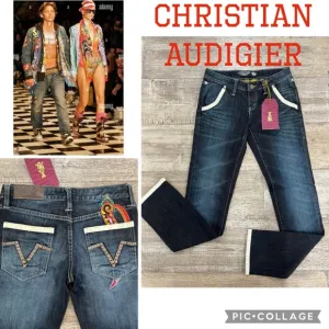 Christian Audigier Harrison Dagger Denim Jeans Size 26