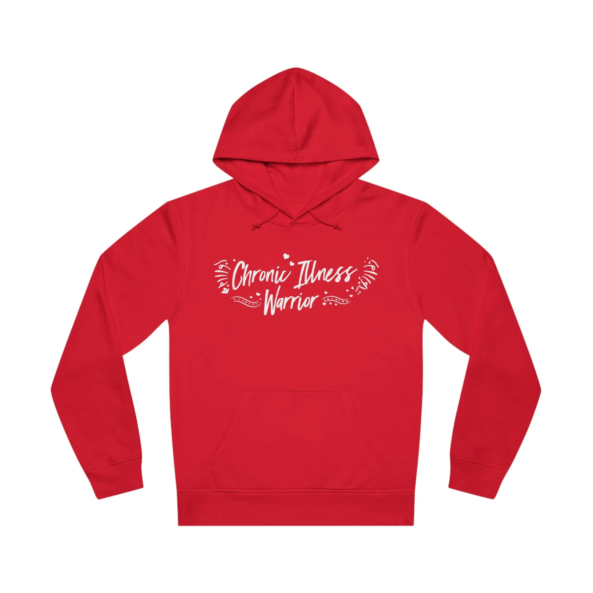 Chronic Illness Warrior, Unisex Organic Drummer Hoodie, Printed