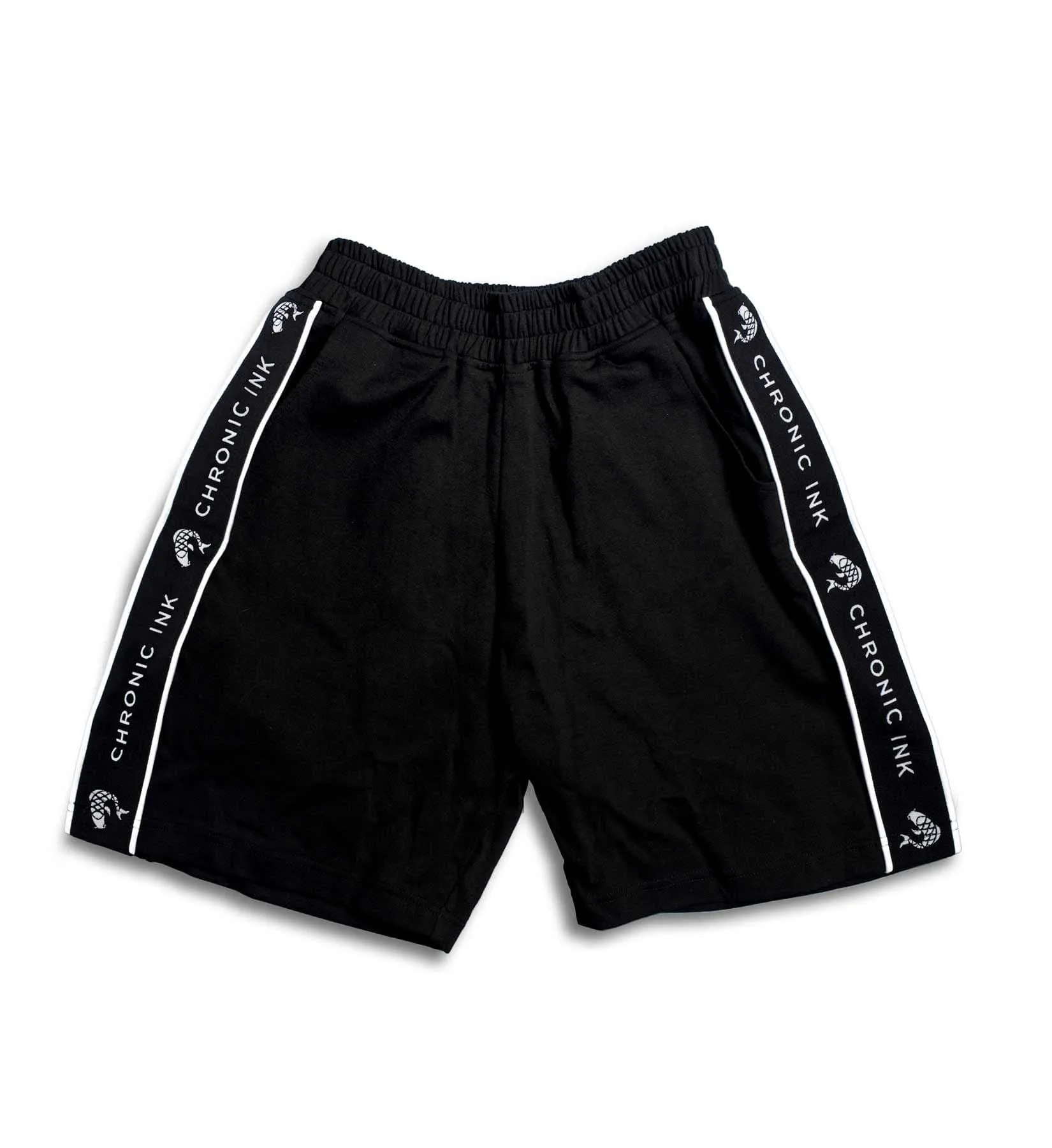 Chronic Ink Logo Band Shorts - Black
