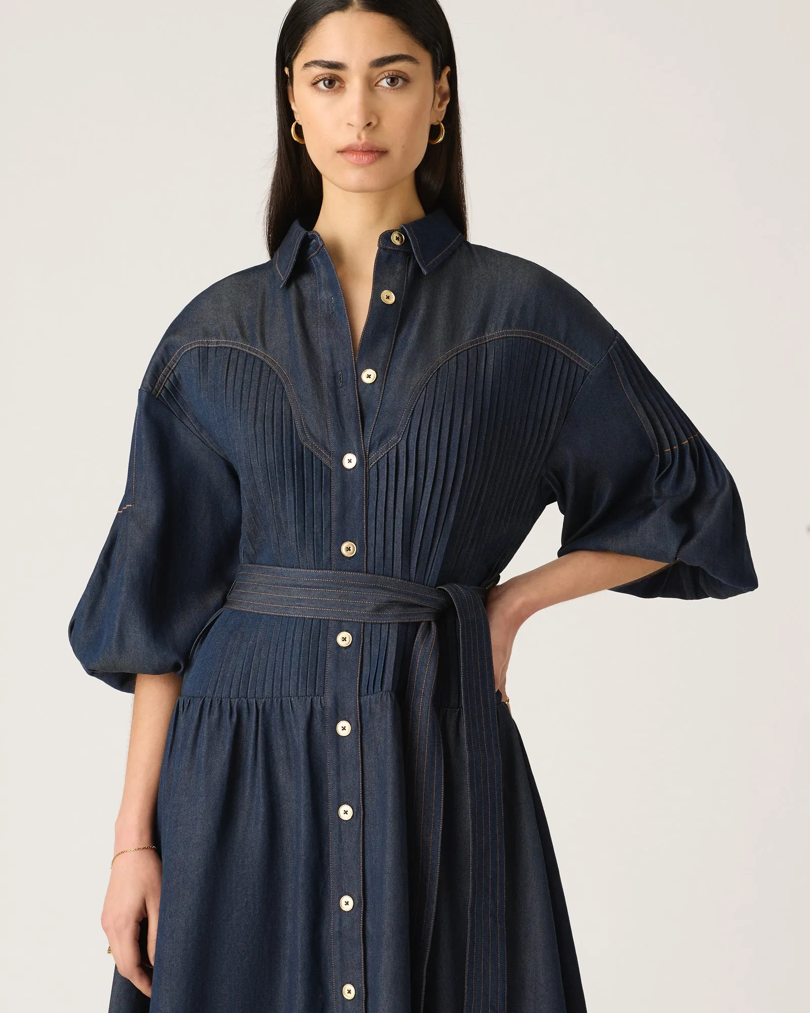 Cleo Denim Shirt Dress- Mos the Label