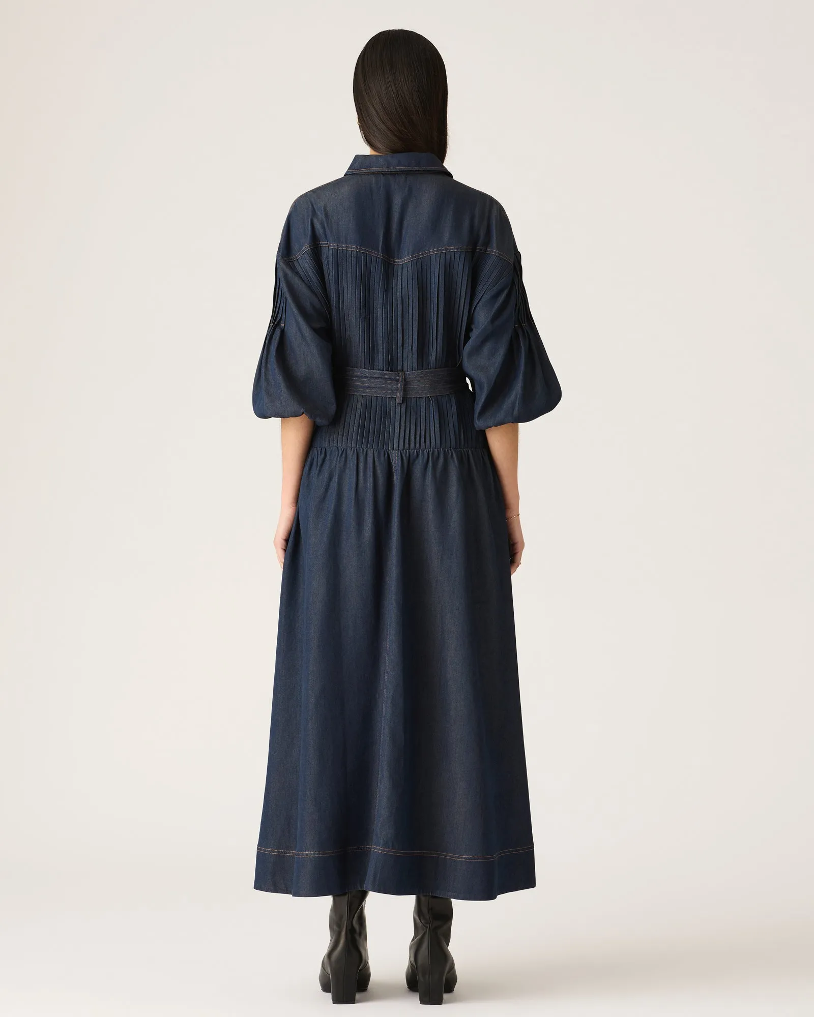Cleo Denim Shirt Dress- Mos the Label