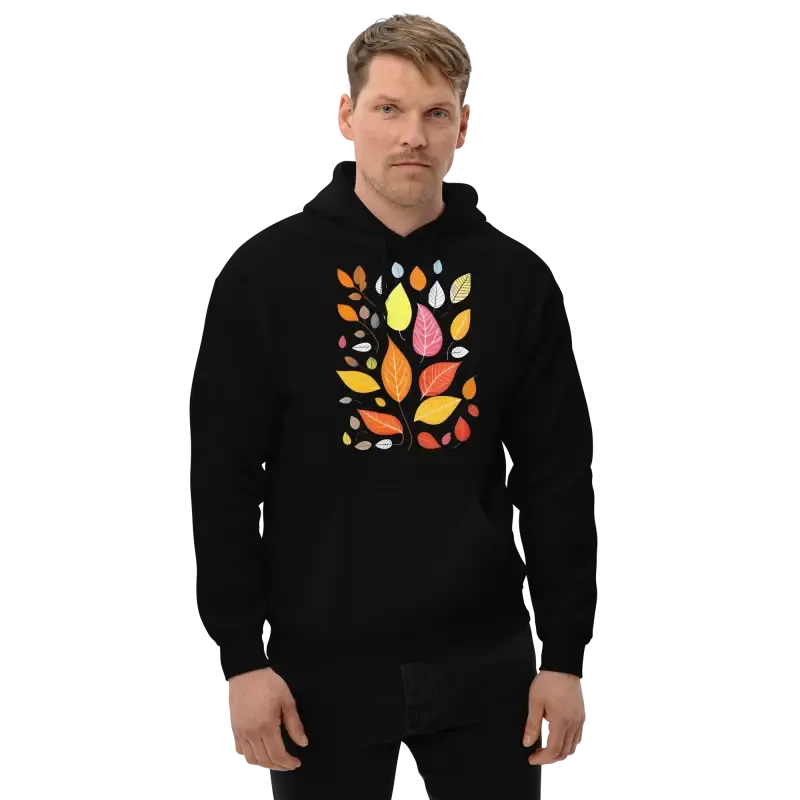 Colorful Leaves Unisex Hoodie for Vibrant Autumn Leaves