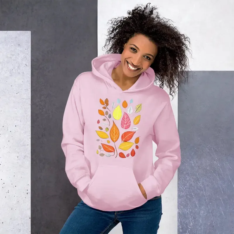 Colorful Leaves Unisex Hoodie for Vibrant Autumn Leaves