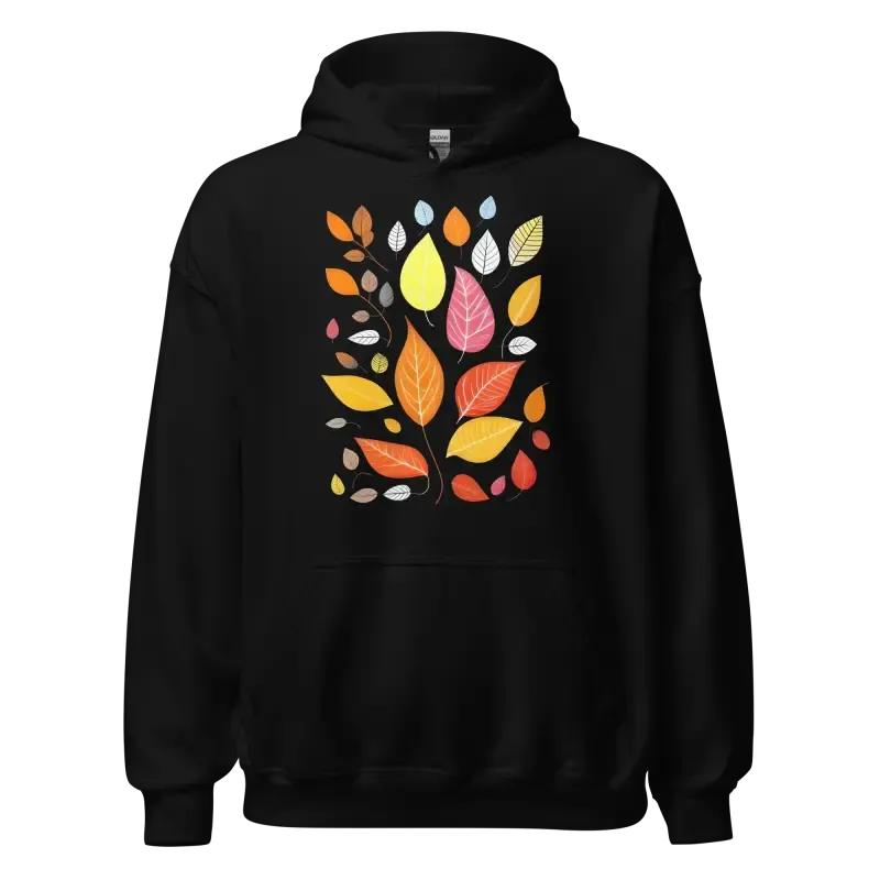 Colorful Leaves Unisex Hoodie for Vibrant Autumn Leaves