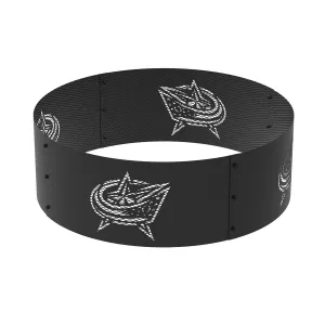 Columbus Blue Jackets 36 in. Round x 12 in. High Decorative Steel Fire Ring