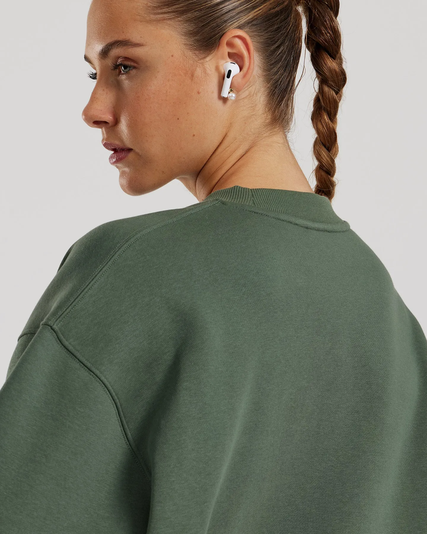 Comfort Oversized Crew Neck | Sage