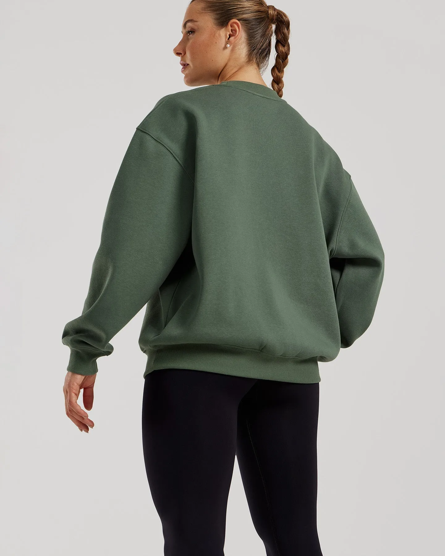 Comfort Oversized Crew Neck | Sage