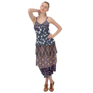 Cottagecore Dark Layered Bottom Dress