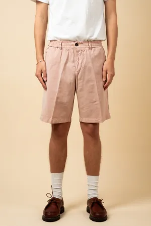 Cotton Linen Shorts - Pale Pink