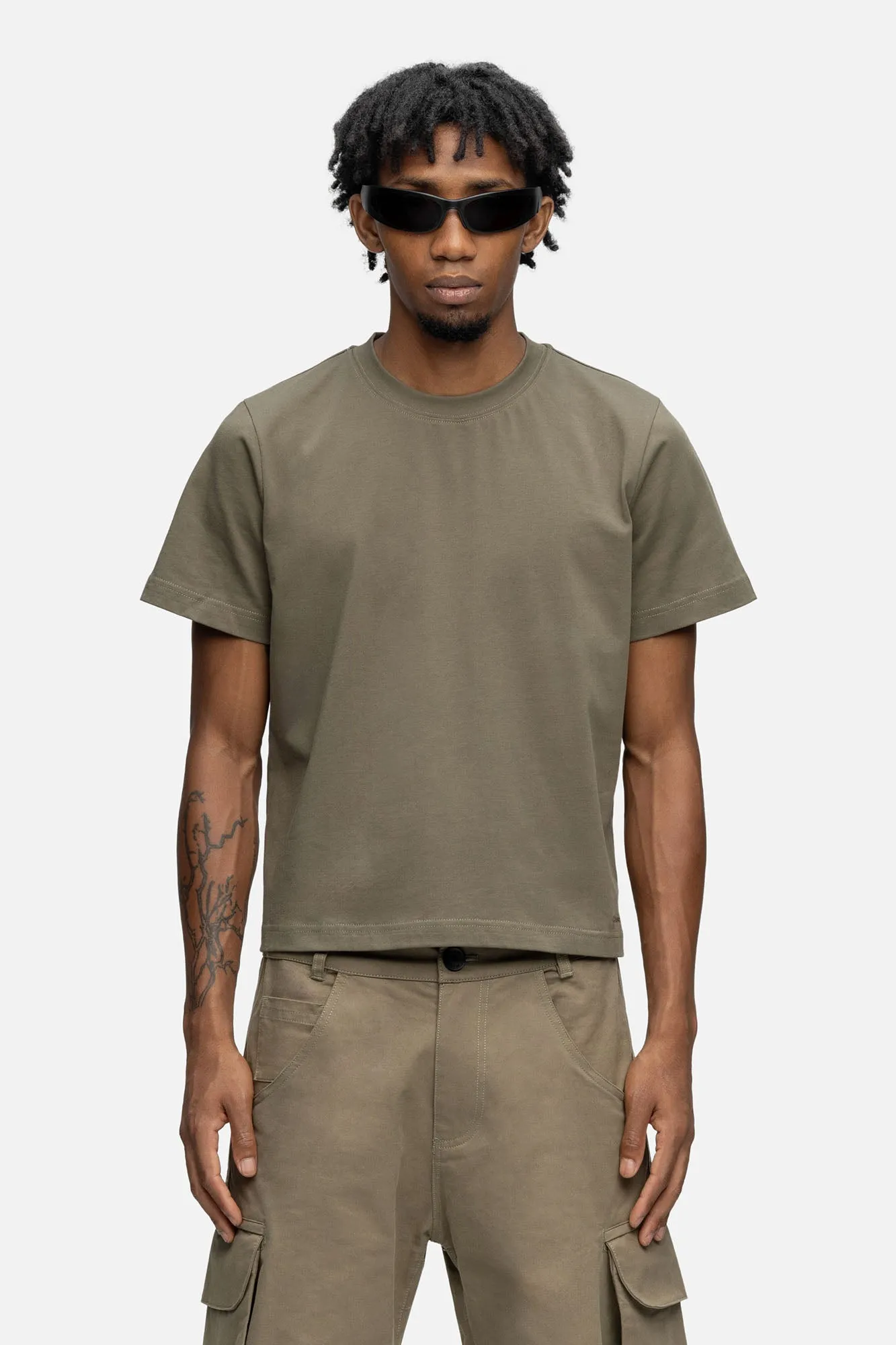 CROPPED T-SHIRT GREEN