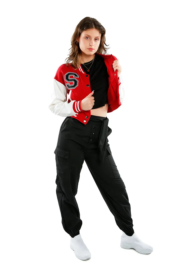 Cropped Varsity Jacket