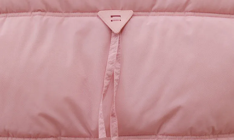 Cropped Women's Padded Puffer Jacket with Stain-resistant Fabric