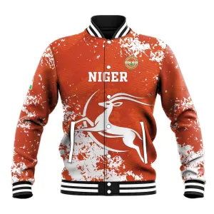 Custom Afro Niger Football Baseball Jacket We Are Champions LT15