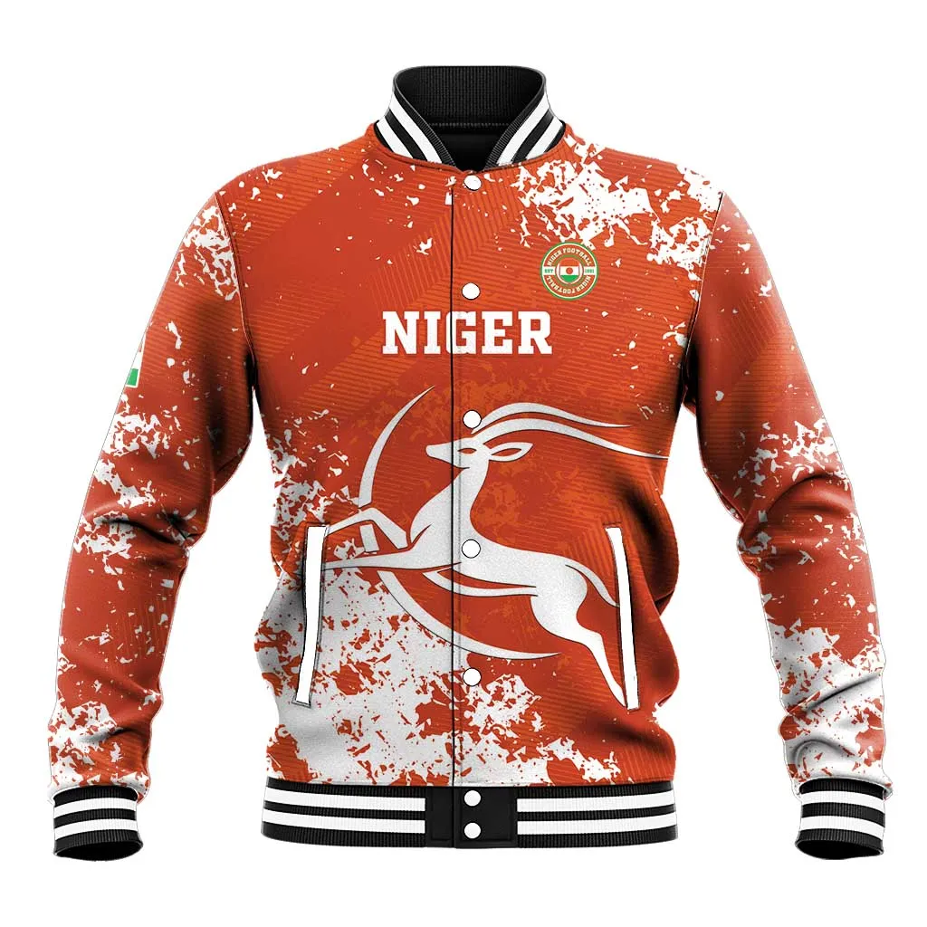 Custom Afro Niger Football Baseball Jacket We Are Champions LT15