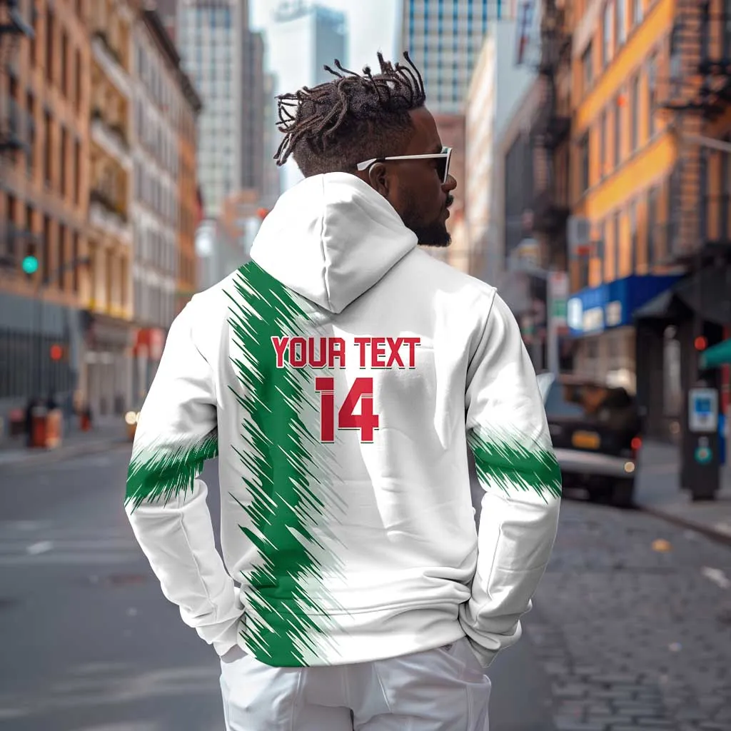 Custom Algeria Football Zip Hoodie Go The Greens LT14