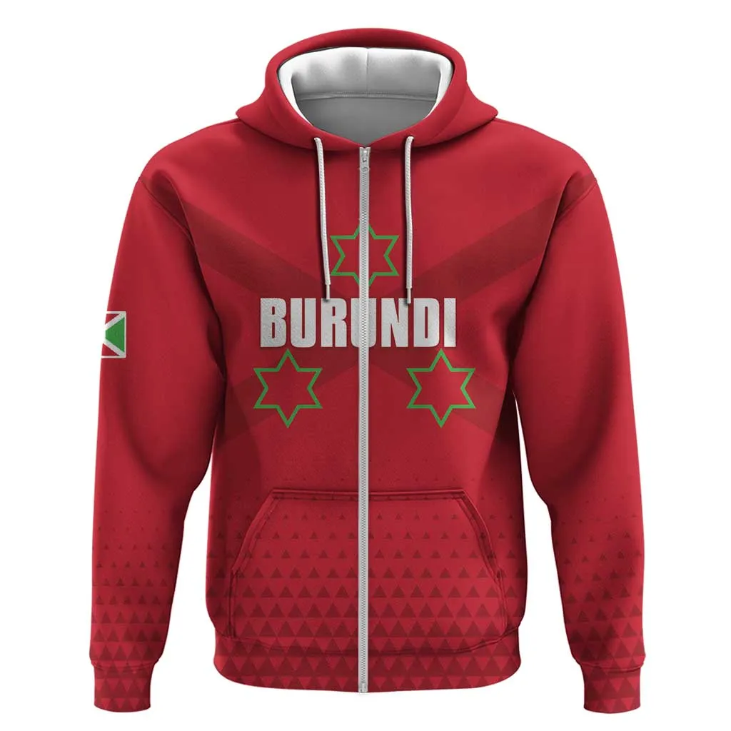 Custom Burundi Football Zip Hoodie Go Intamba Go LT15