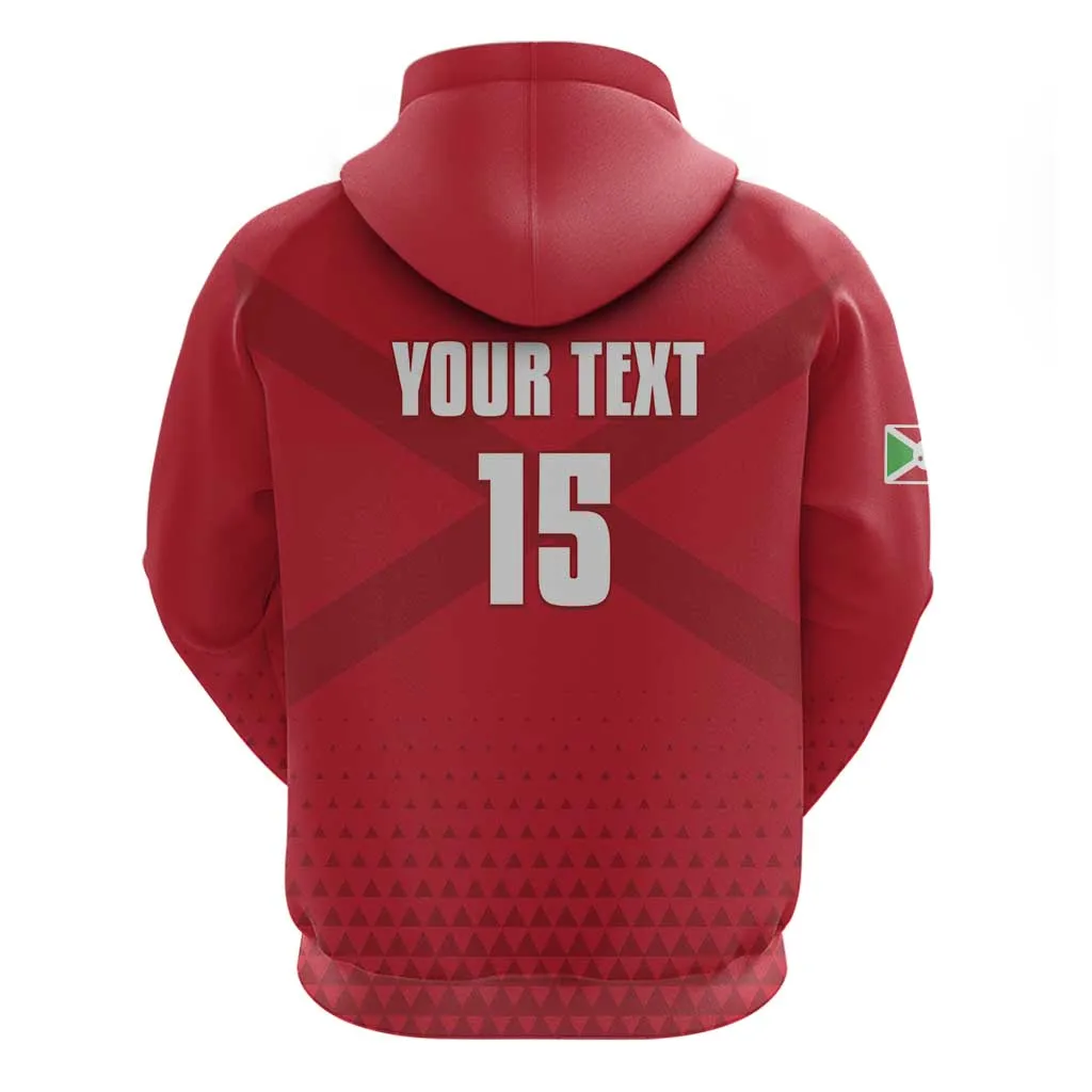 Custom Burundi Football Zip Hoodie Go Intamba Go LT15