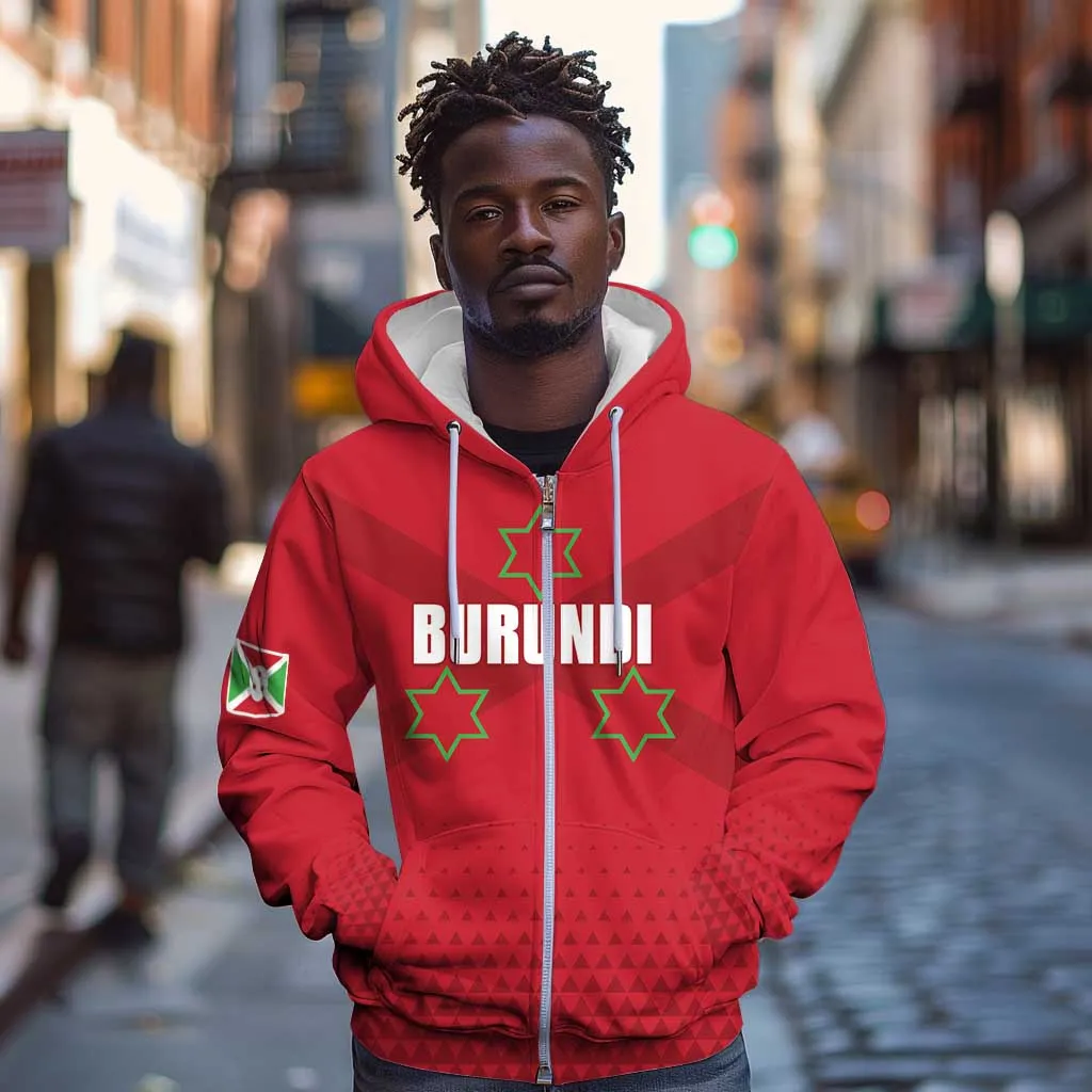 Custom Burundi Football Zip Hoodie Go Intamba Go LT15