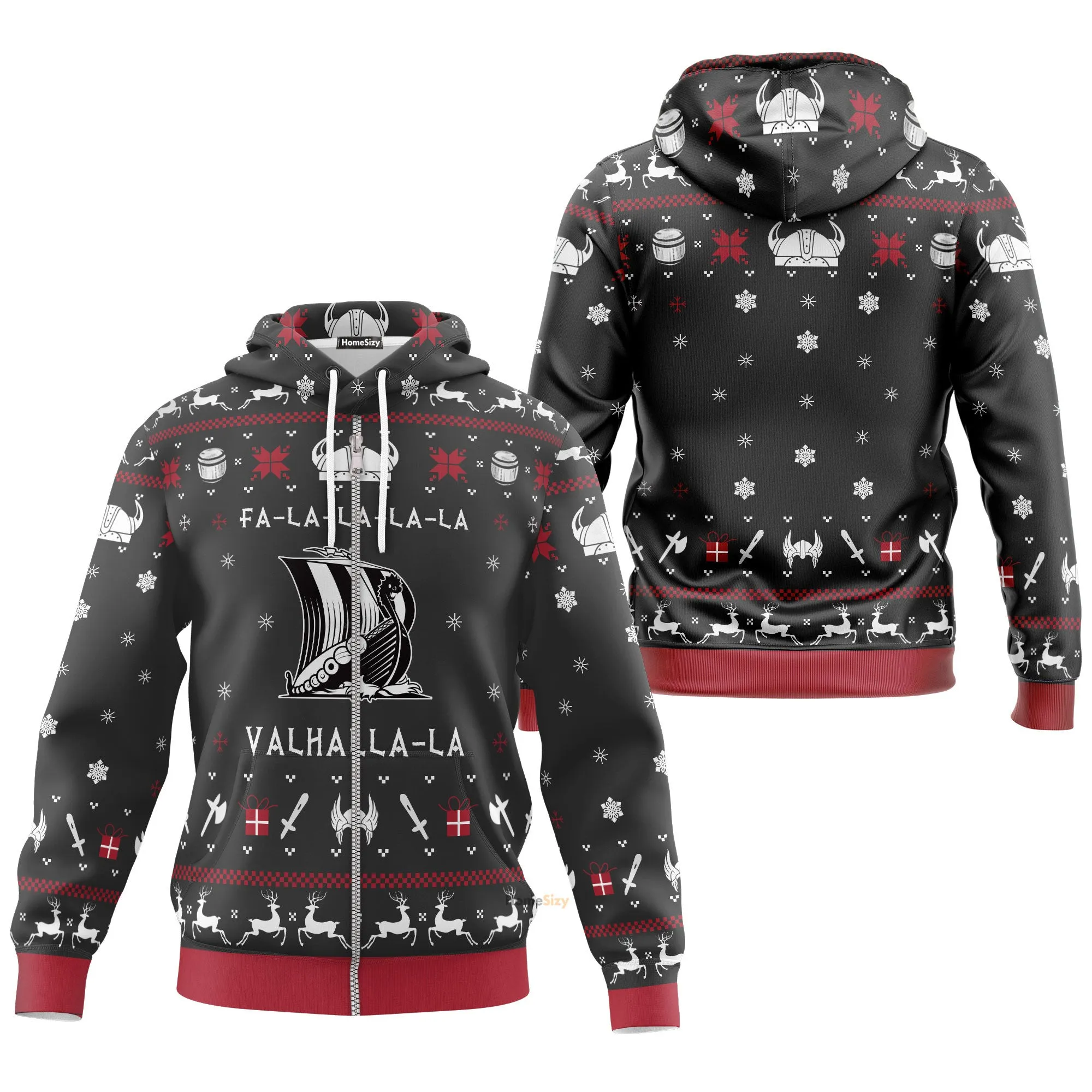 Custom Cosplay Hoodies Christmas Valhalla Viking QT303154Hj