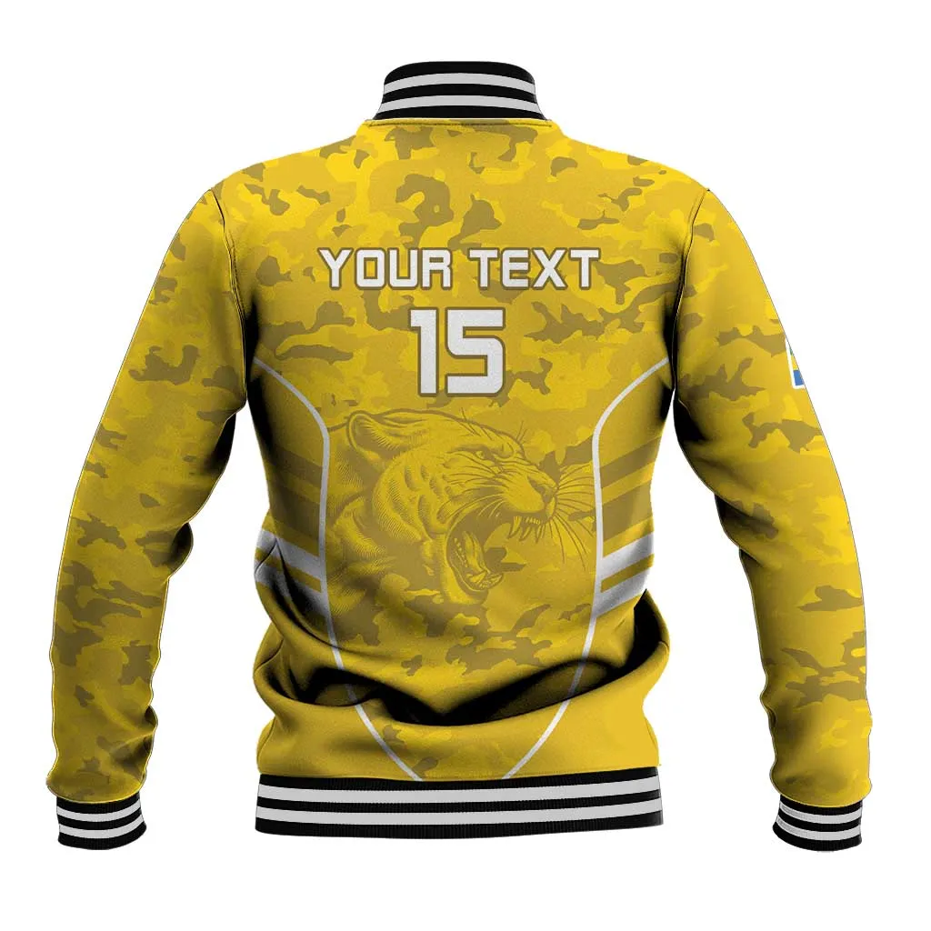 Custom Gabon Football Baseball Jacket Go Les Pantheres LT15