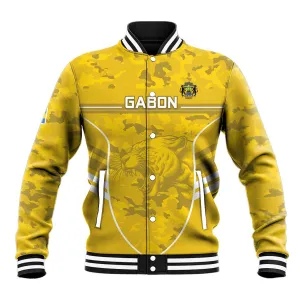 Custom Gabon Football Baseball Jacket Go Les Pantheres LT15