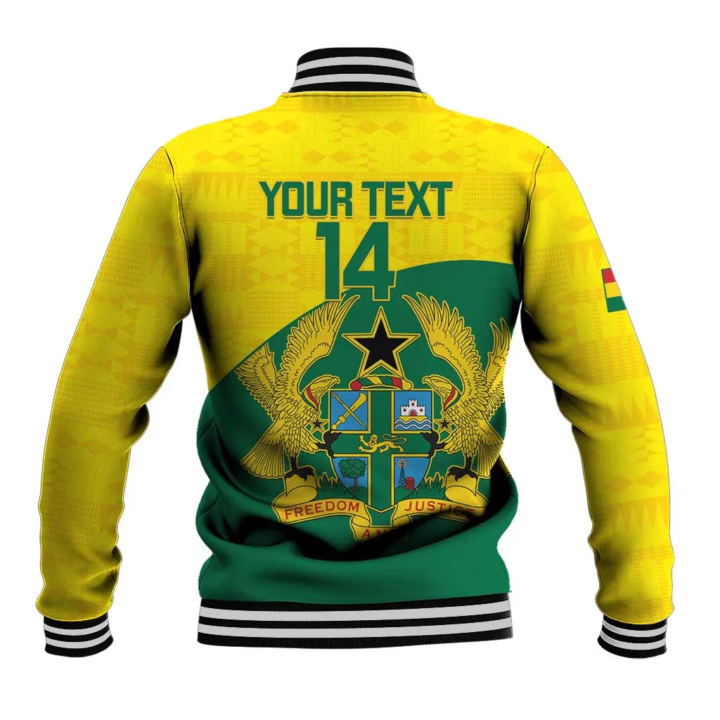 Custom Ghana Black Batters Baseball Jacket Ghanaian Tawny Eagle - Cricket Style LT14