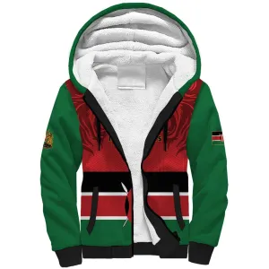 Custom Kenya Football Sherpa Hoodie Go Harambee Stars African Pattern LT14