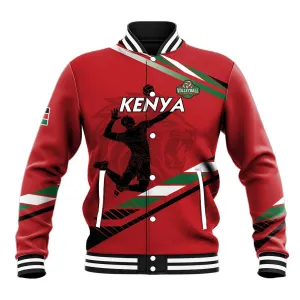 Custom Kenya Volleyball Baseball Jacket Go Champions LT15