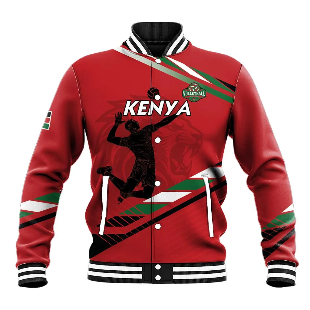 Custom Kenya Volleyball Baseball Jacket Go Champions LT15