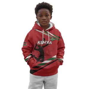 Custom Kenya Volleyball Kid Hoodie Go Champions LT15