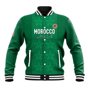 Custom Morocco Football Baseball Jacket Dima Maghrib LT15
