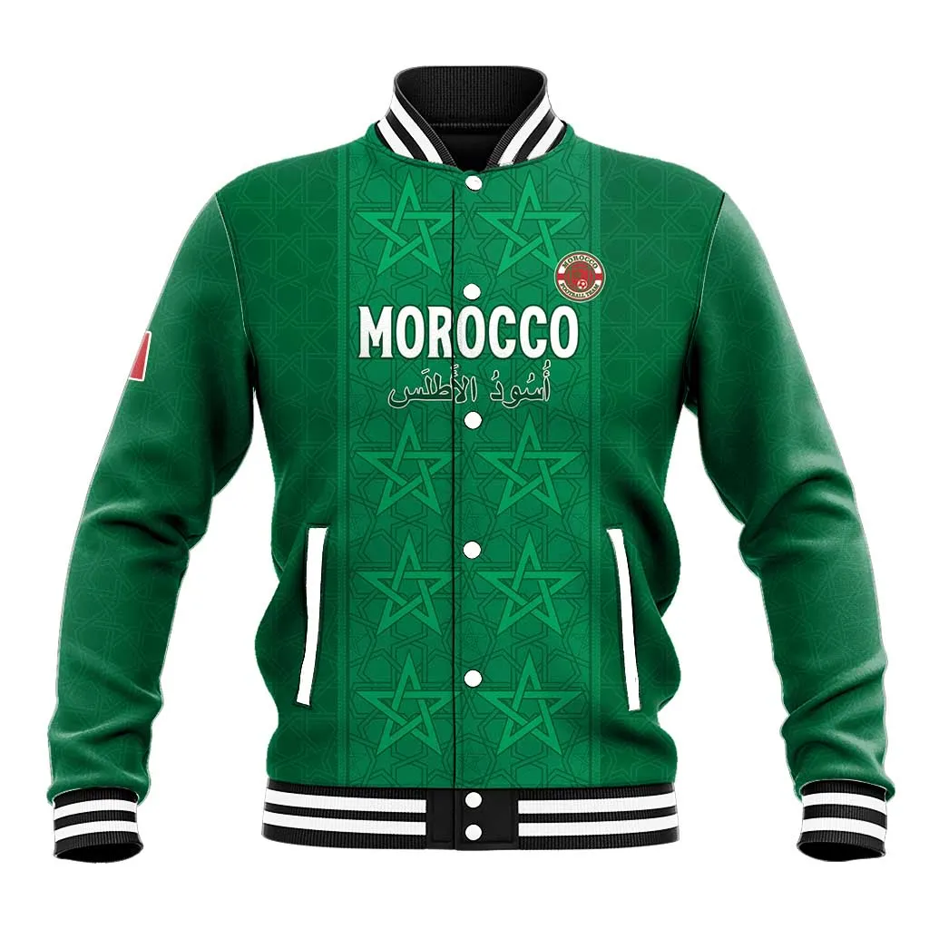 Custom Morocco Football Baseball Jacket Dima Maghrib LT15