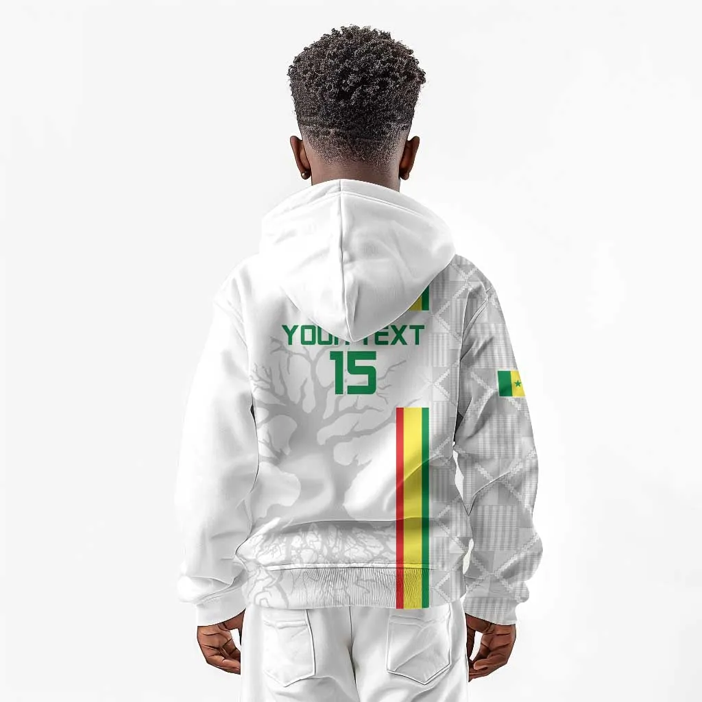 Custom Senegal Football Kid Hoodie We Are Champions LT15