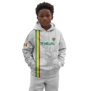 Custom Senegal Football Kid Hoodie We Are Champions LT15