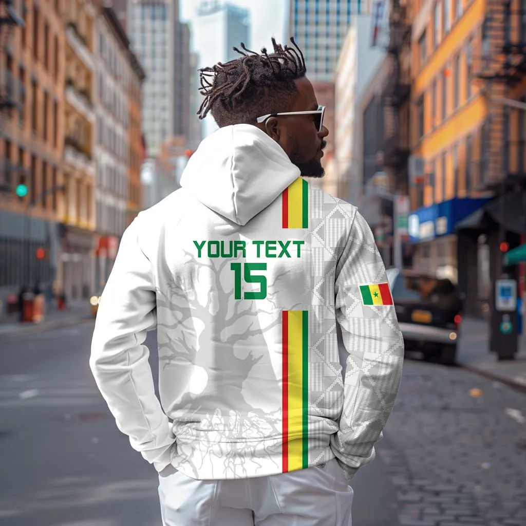 Custom Senegal Football Zip Hoodie We Are Champions LT15
