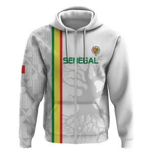 Custom Senegal Football Zip Hoodie We Are Champions LT15