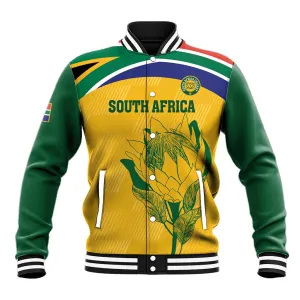 Custom South Africa Cricket Baseball Jacket Go Champions World Cup Proteas LT14