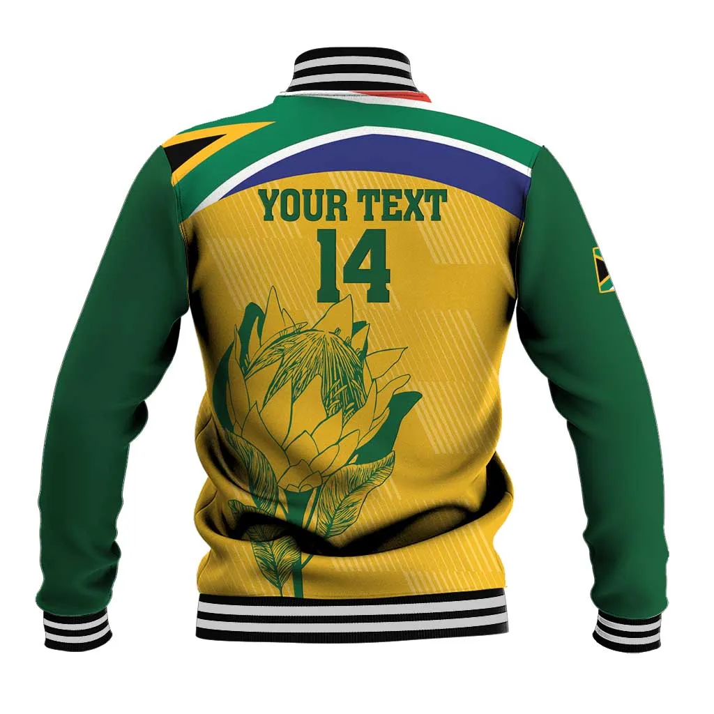 Custom South Africa Cricket Baseball Jacket Go Champions World Cup Proteas LT14