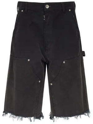 Denim cotton shorts