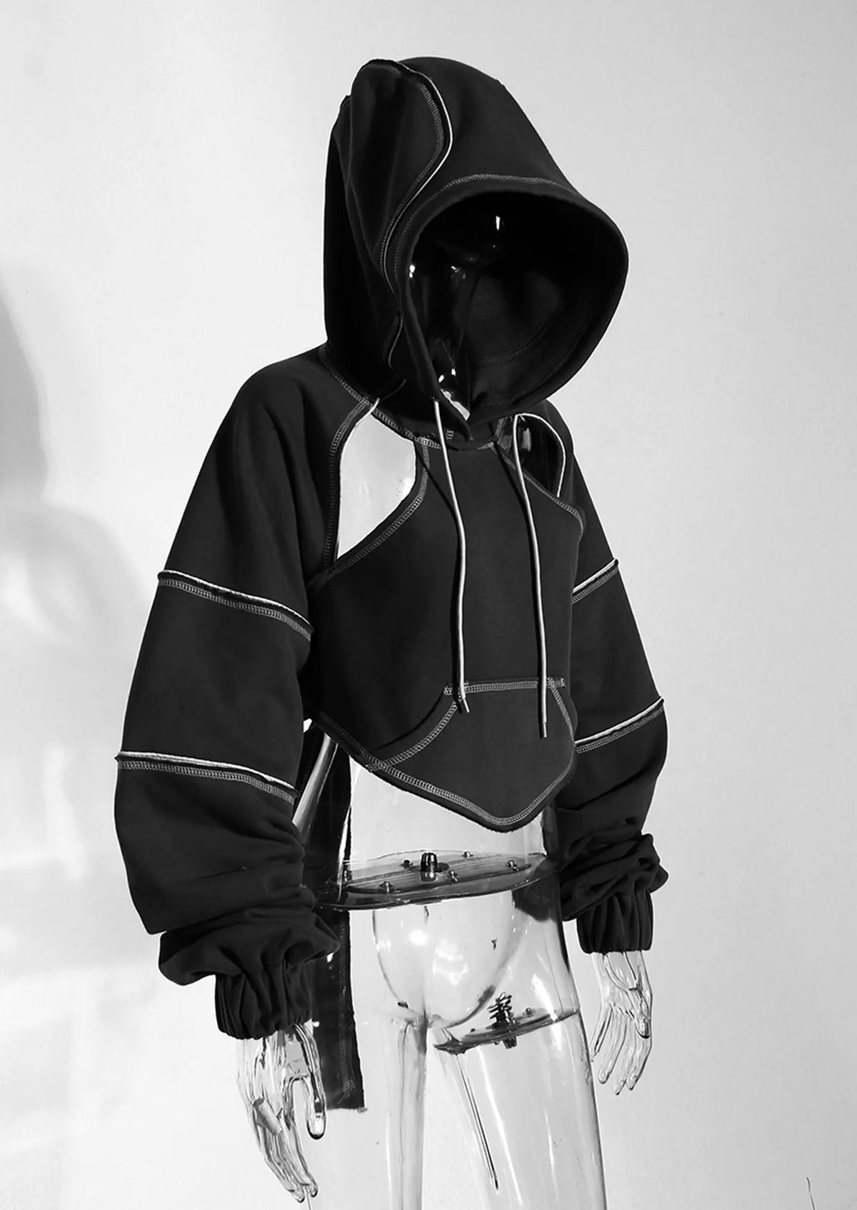 Designed Hiphop Long Sleeves Top Hoodies