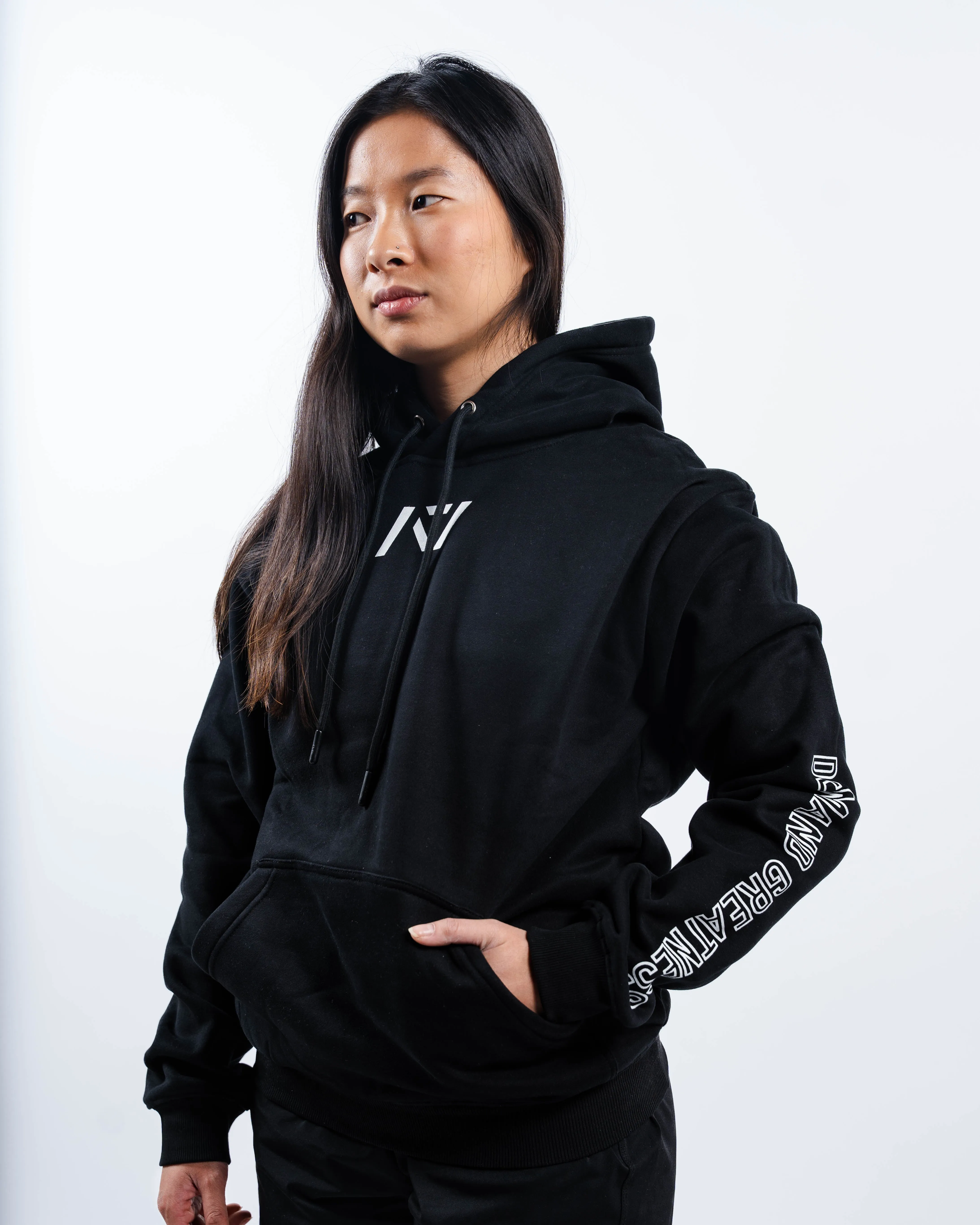 DG Sleeve Non Bar Grip Hoodie - Black